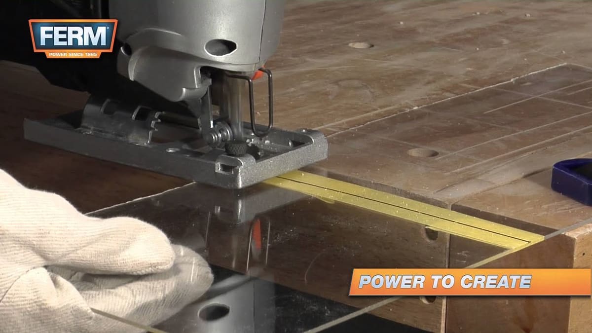 Plexiglass needs to be clamped securely in order to be cut.