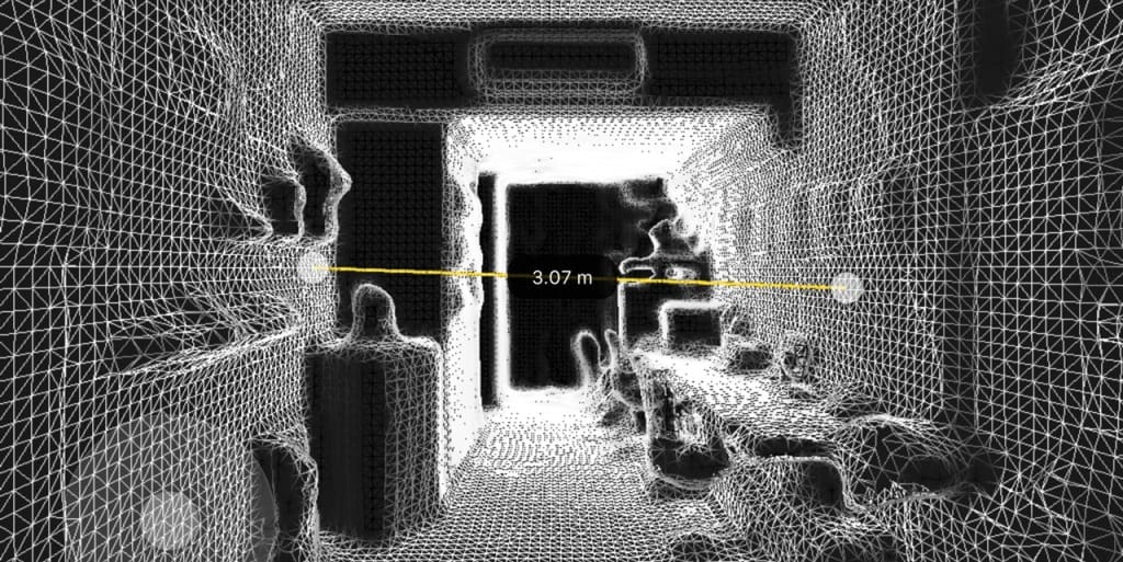 3D scanning a room is a great way to get its exact measurements.
