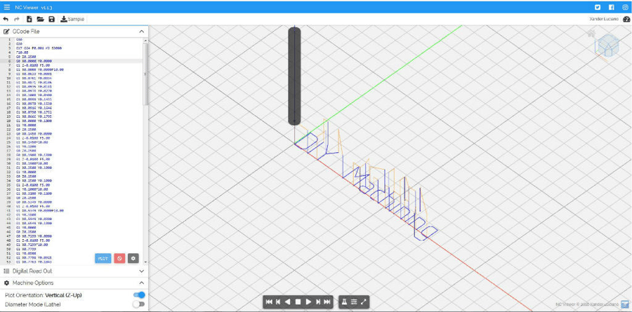 An online simulator which gives you an idea of what your G-code does.