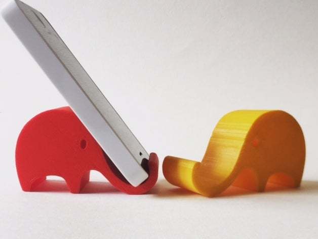 A utilitarian elephant stand.