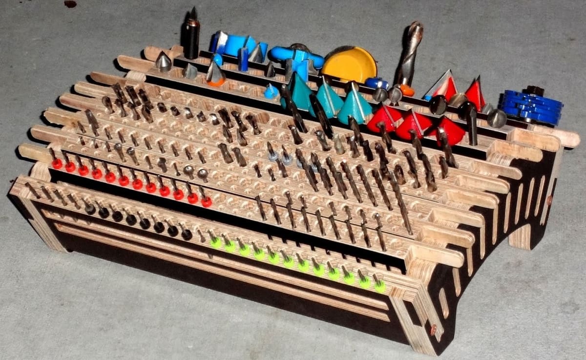 A handy router bit organizer.