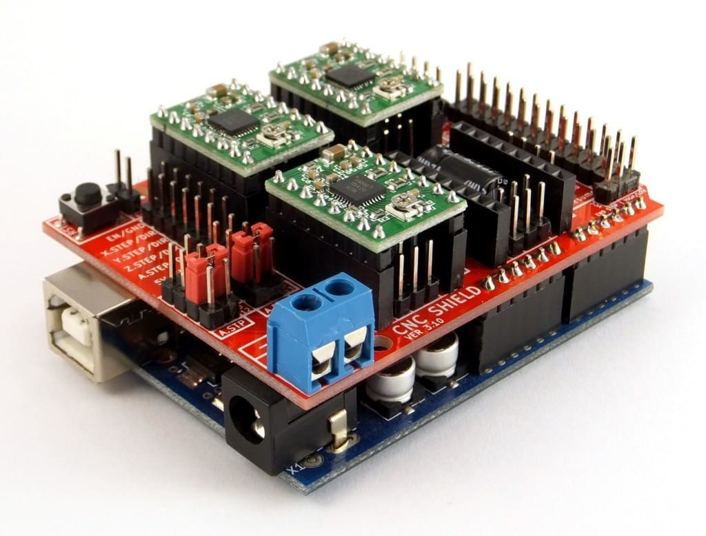 An Arduino CNC shield made for GRBL.