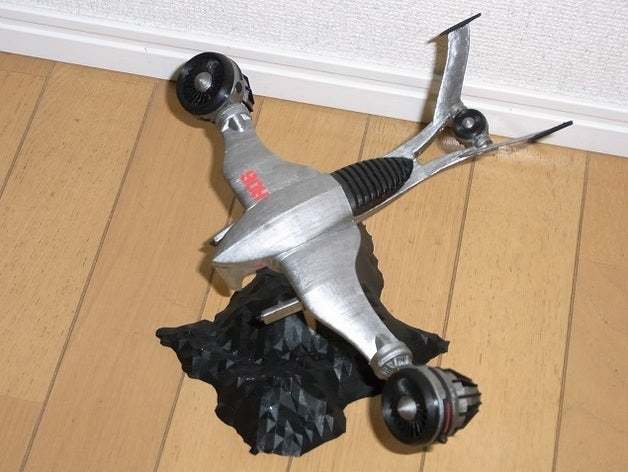 This is the Hunter Killer drone from the original film, complete with rotatable turbines!