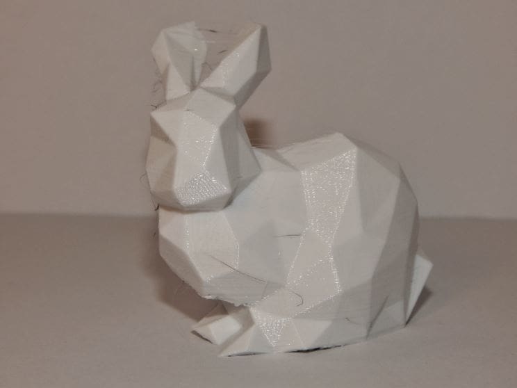 With some light stringing, this bunny turned out very well.