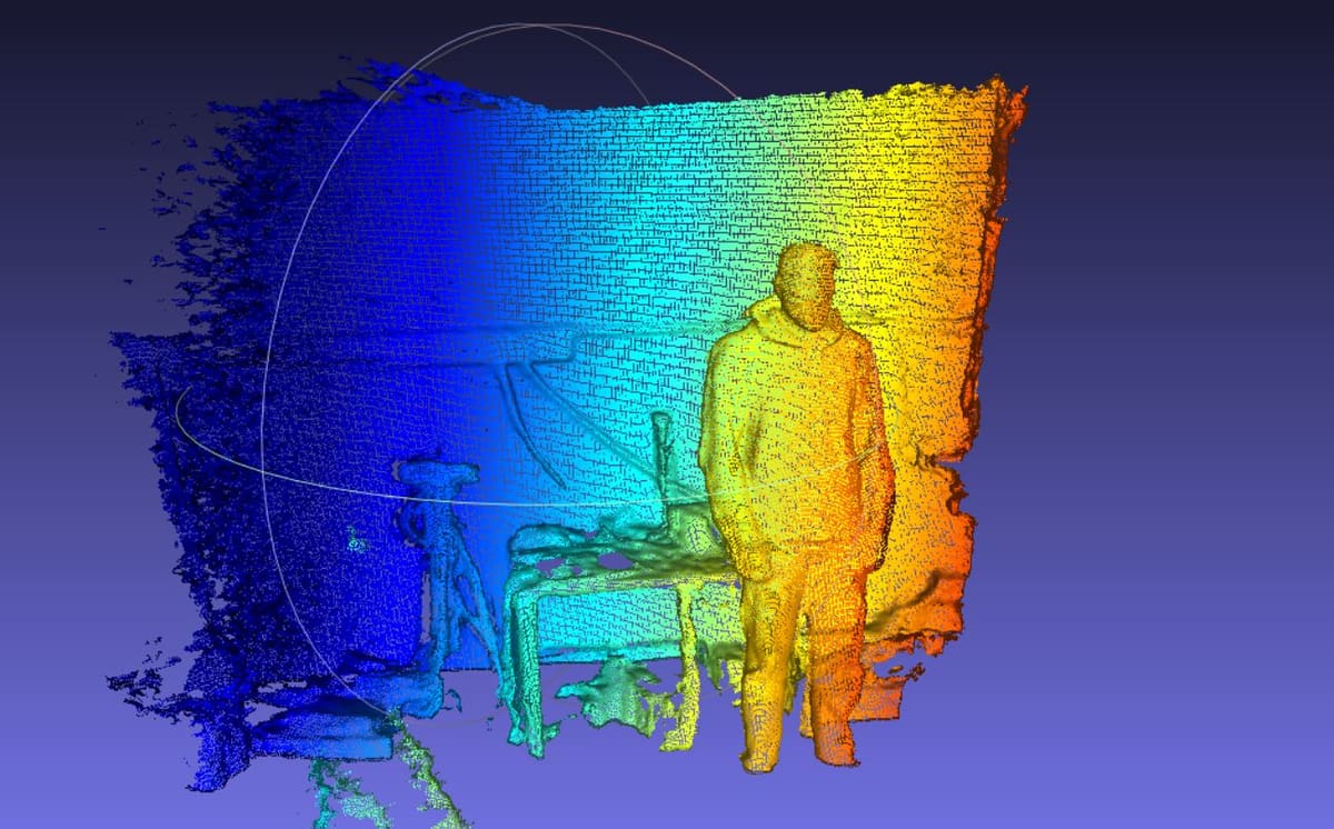 You can make depth scans using KinectFusion and your scanner