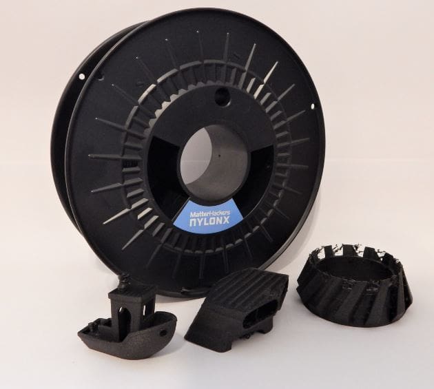 All of our NylonX tests, spool in rear.