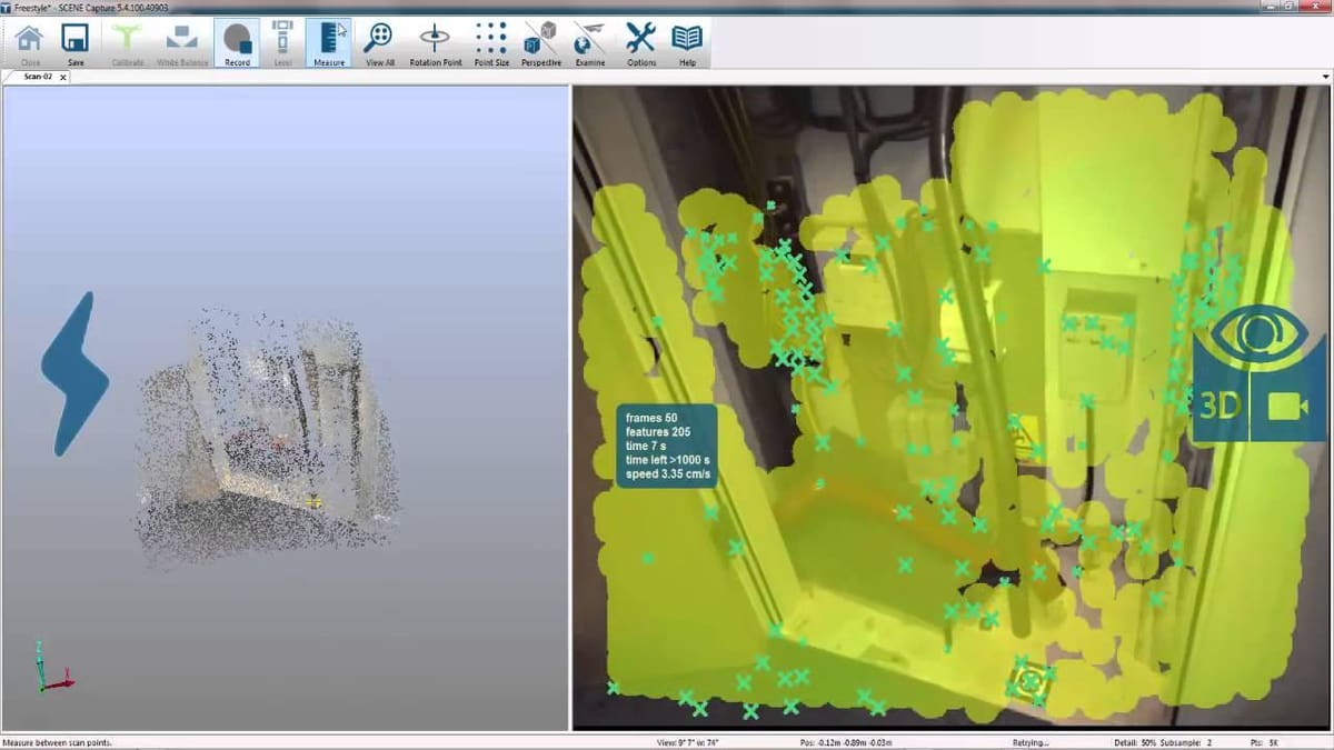Faro Scene Capture's UI