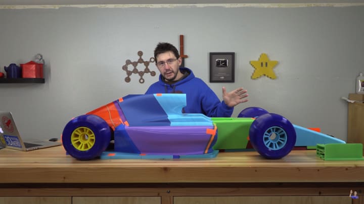 A giant OpenRC F1 racer.