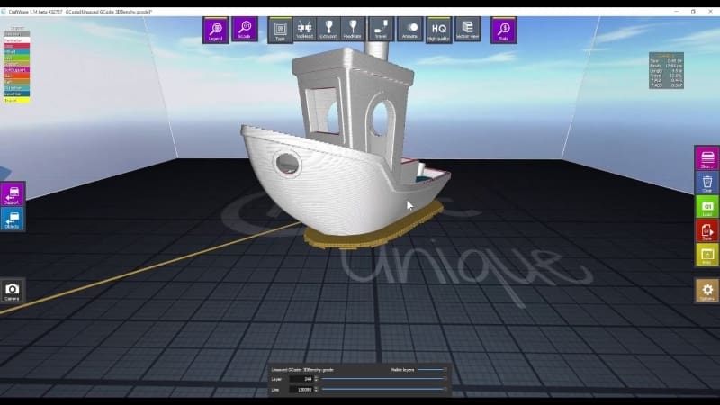 A benchy in CraftWare