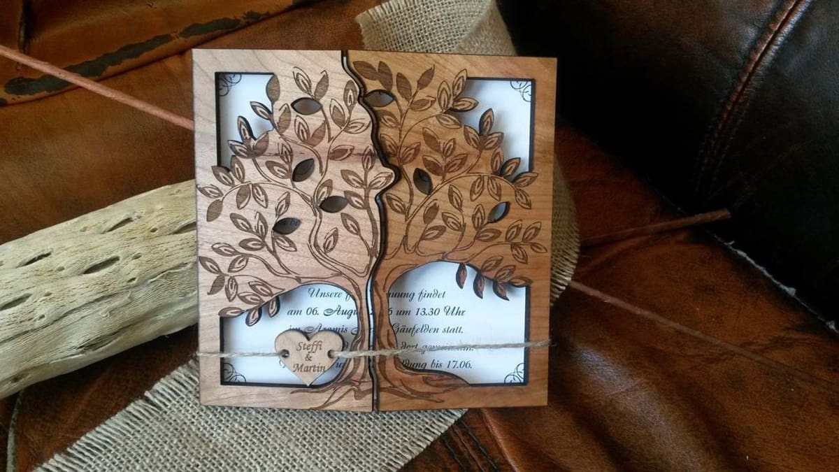 The beauty of wood combined with the intricacy of a laser-cut design is really a sight to see
