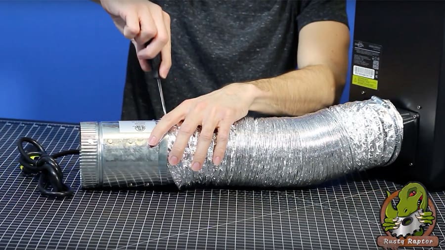 An external fan and tubing for the Photon's exhaust