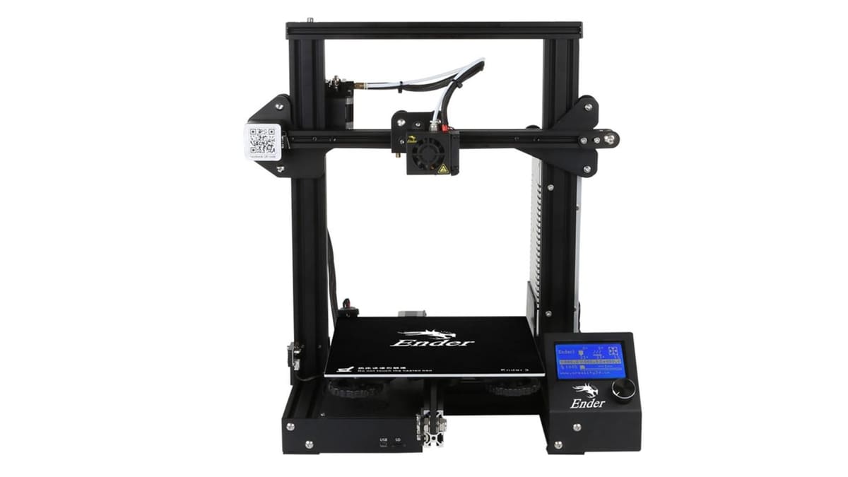 The hugely popular Ender 3 3D printer