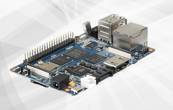 The Banana Pi M3 has an unusual bunch of features which may suit your use case
