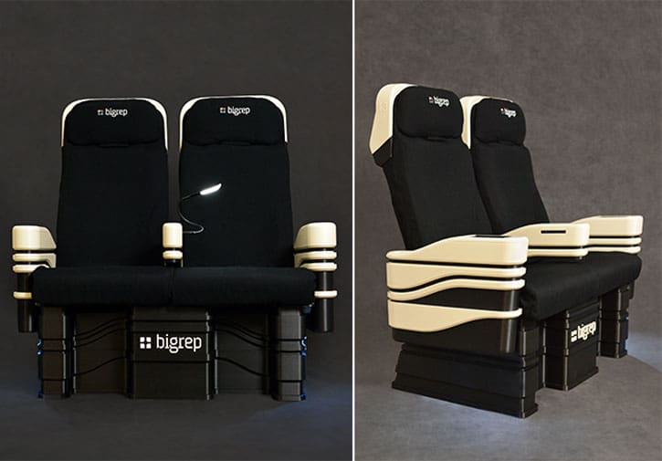 Image of 8 Great Business Use Cases for BigRep Pro & Co.: Fully 3D Printed Aerospace Seat System