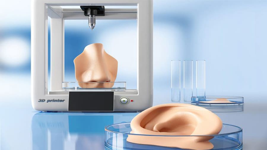 Simplified bioprinting image
