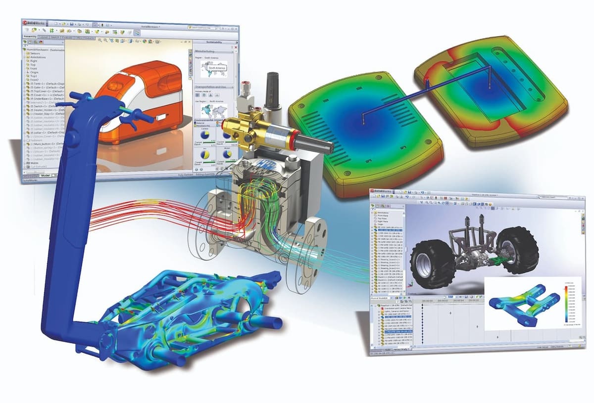 CAD simulations in SolidWorks