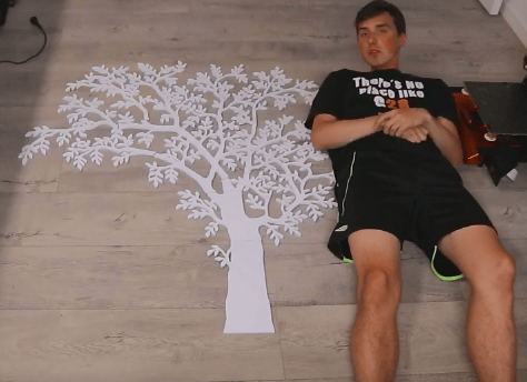 3D printed light-up tree