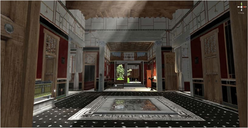 A Pompeii room before the volcano hit