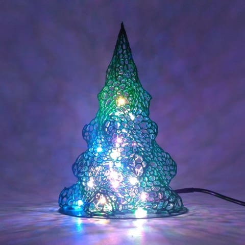 This tree is all aglow for the season