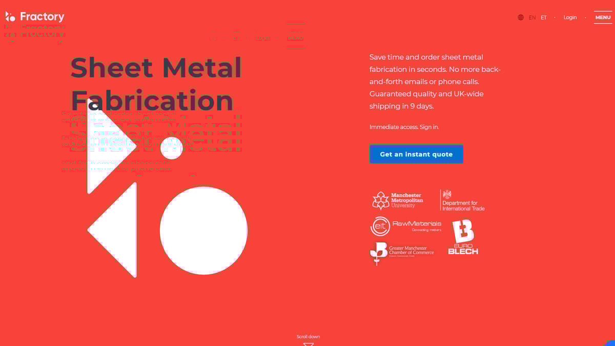 Fractory sheet metal fabrication