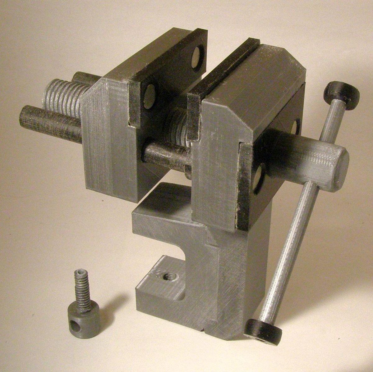 This model can be mounted to a table to hold things while you work