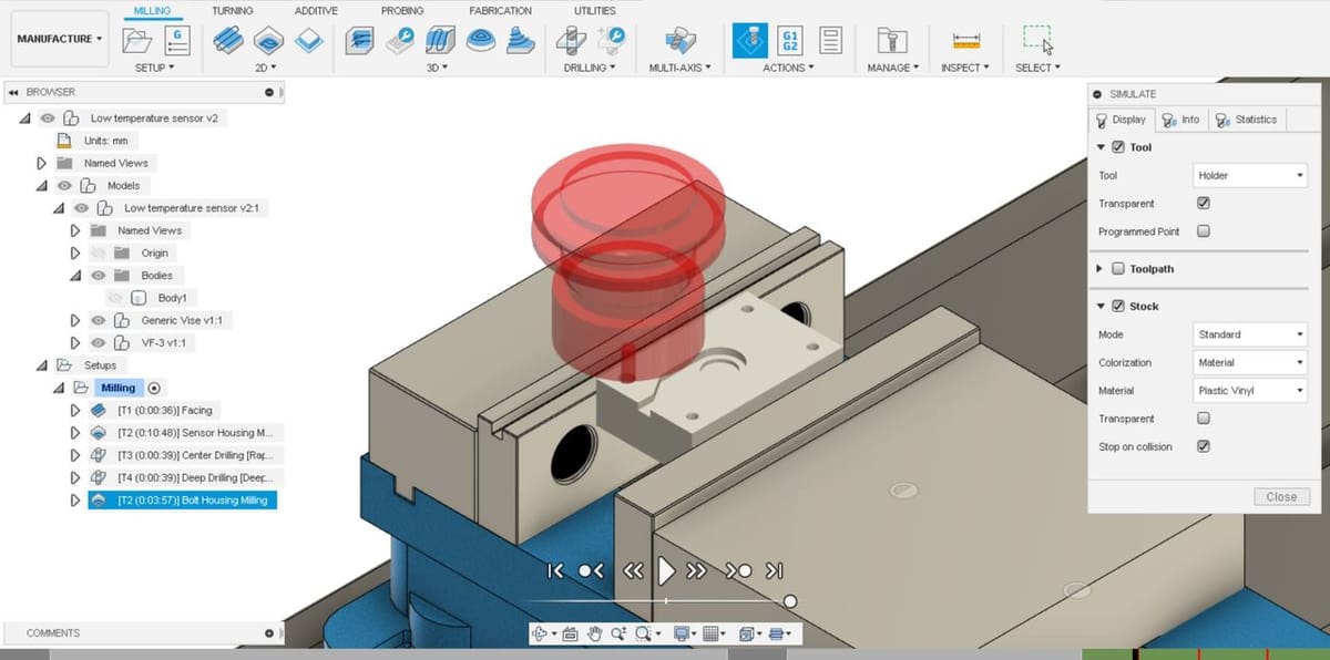 A crash displayed in Fusion 360