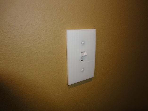 This 3D printed light switch cover is one of many 3D printed objects that can be made for the home