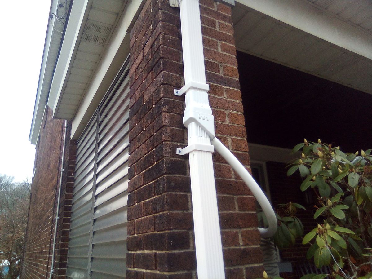 These downspout clamps were printed multiple times to get the fit to be just right