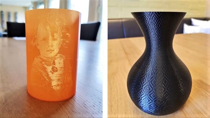 Examples of objects generated using velocity painting