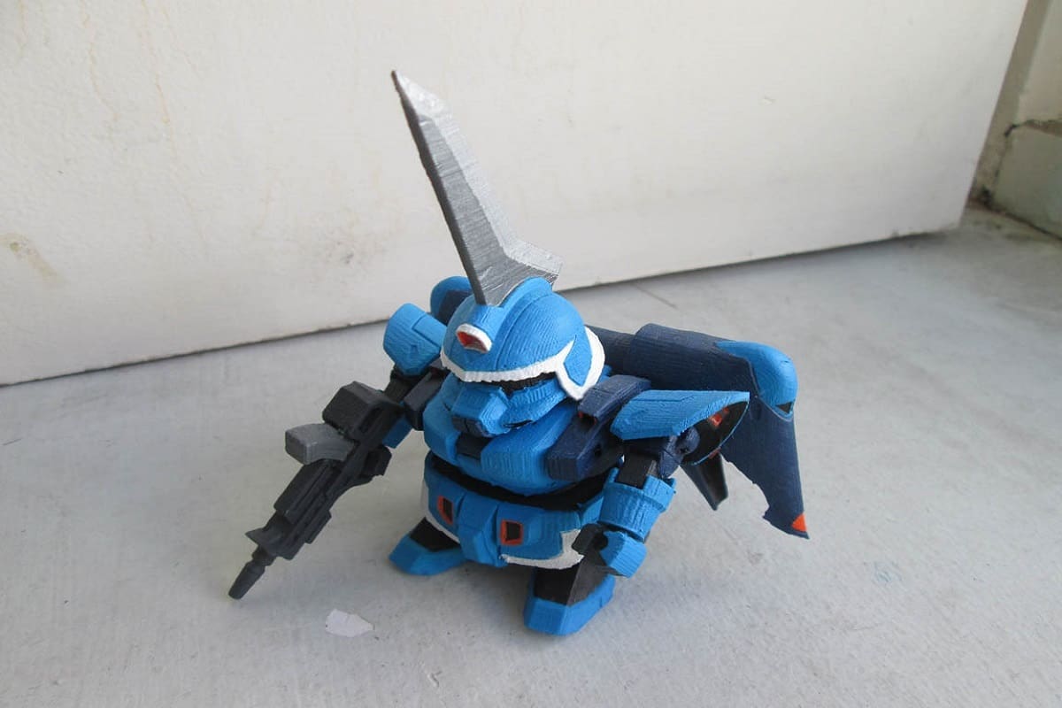 This Super Deformed model is based on the older versions released by Bandai