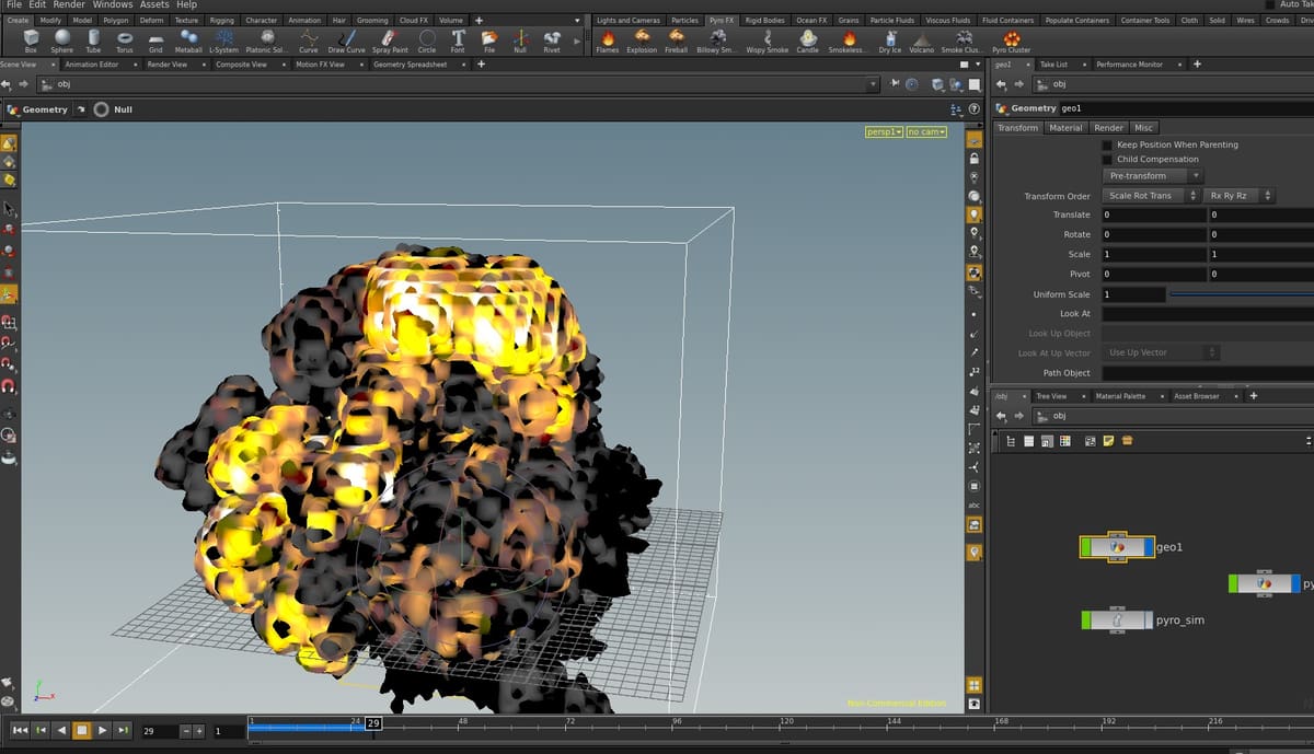 Bild von 3D-Animation-Software: Houdini Apprentice