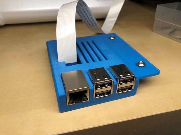 A Raspberry Pi, ready for connection