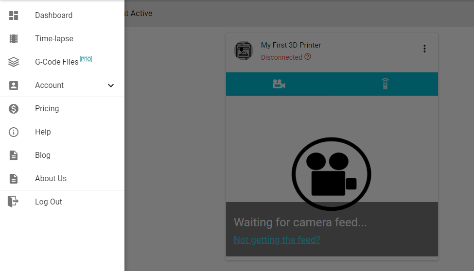The user interface on desktop