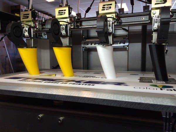 An FDM print farm at work