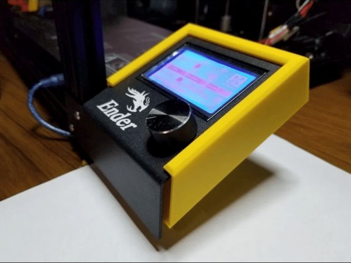 Photo de Améliorations de la Creality Ender 5 - Upgrades et Mods : Boîtier arrière pour l’écran LCD