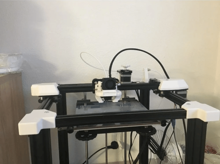 Photo de Améliorations de la Creality Ender 5 - Upgrades et Mods : Protection pour la courroie de l’axe X