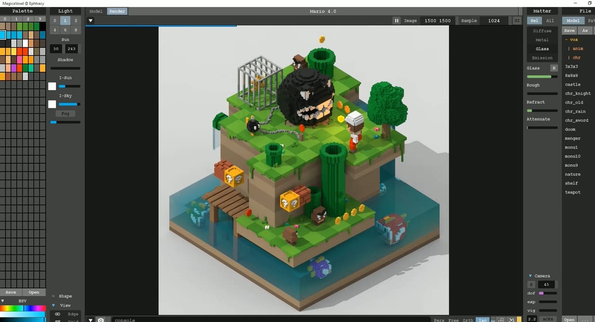 Image of: 3. MagicaVoxel