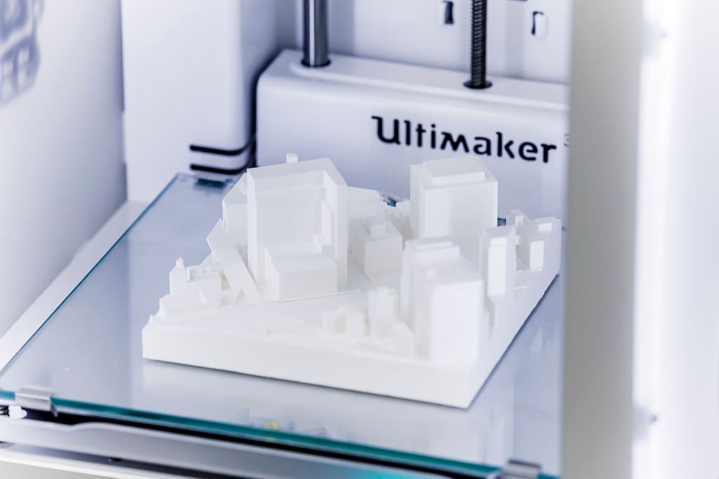 A successful and well-adhered 3D print.