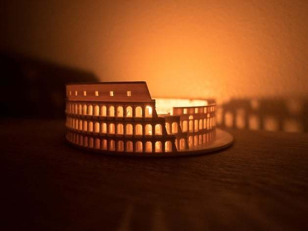 The lights make this Colosseum even cooler!
