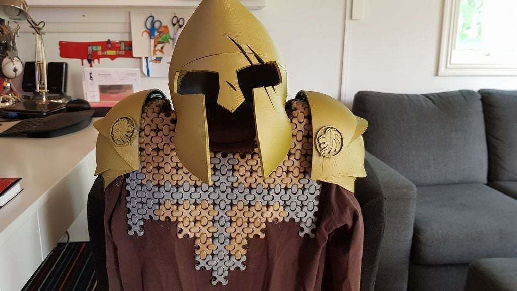 These 3D printed pieces easily click together to make patterned 