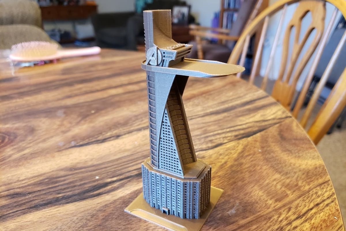 A miniaturized version of Avengers Tower