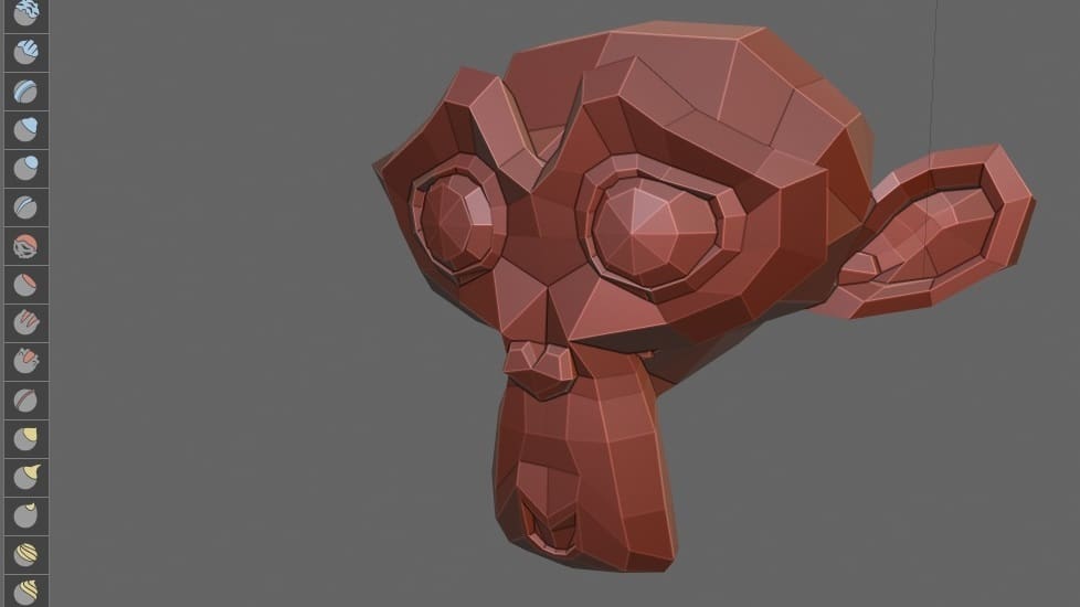 Blender's mascot, rendered after wireframe modeling