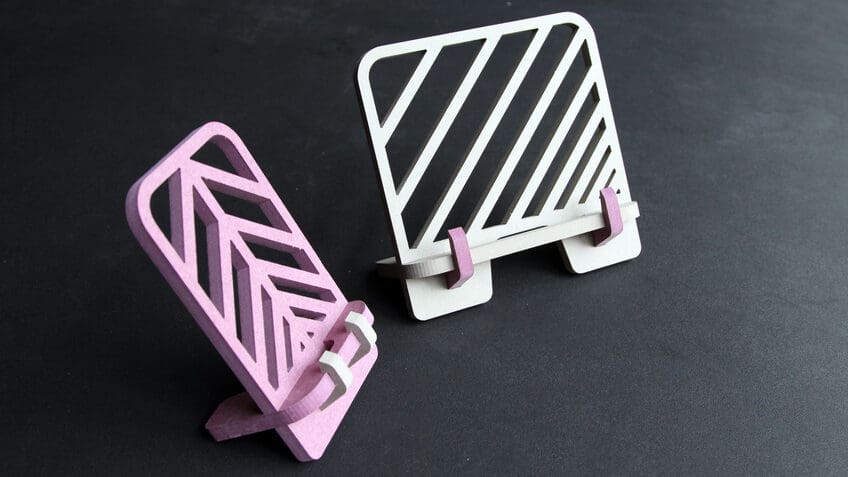 Book and electronic stands are easy to make and look great