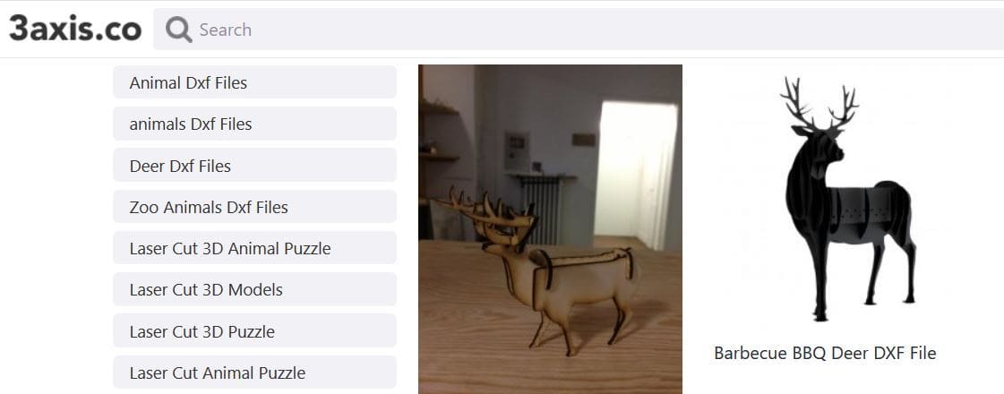 A deer DXF file