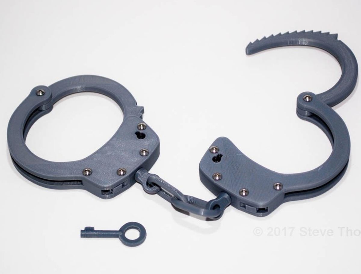3D printed handcuffs
