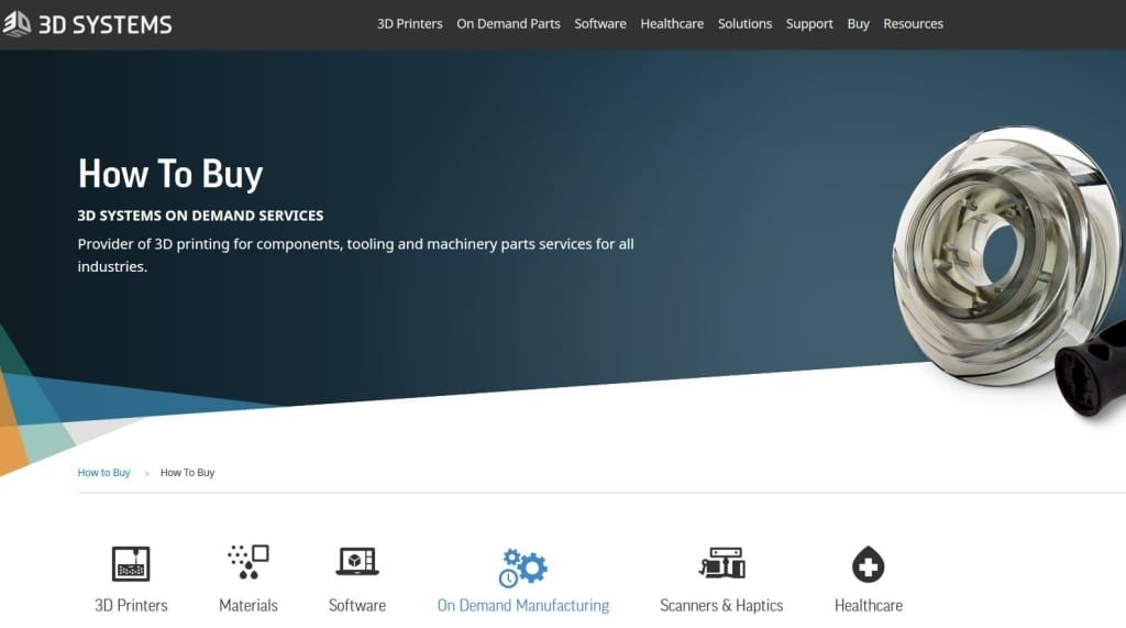 3D Systems' on-demand manufacturing service
