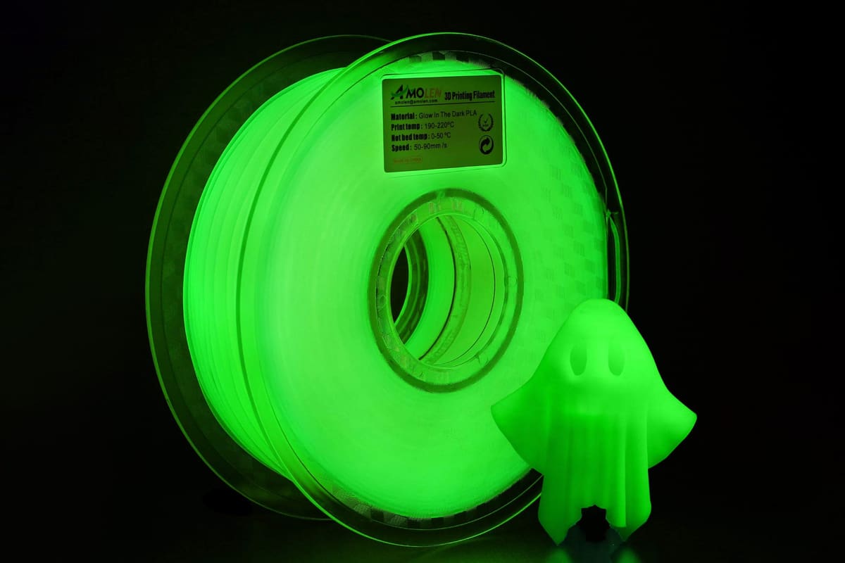Imagen de Filamentos para impresoras 3D/Filamento 3D: Fosforescente