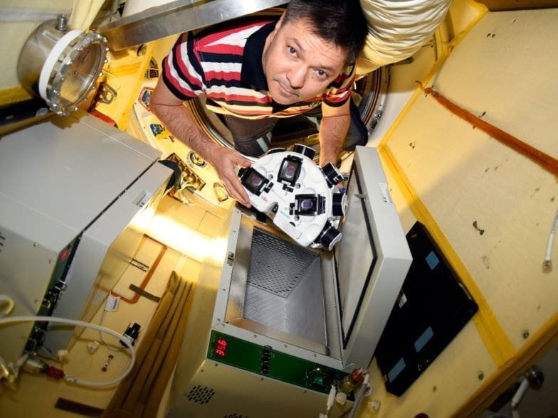 Printing meat on the ISS