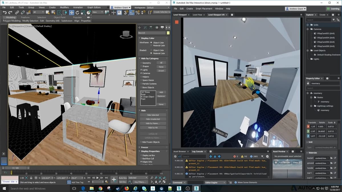 Design realistic 3D living spaces