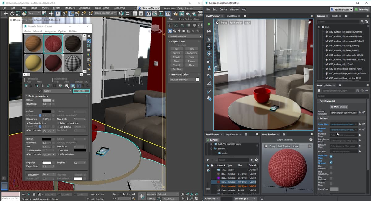 Rendering in 3ds Max